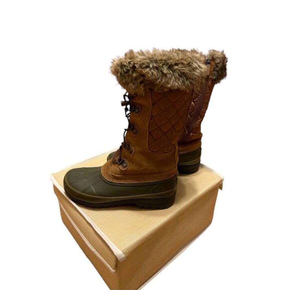Lands End Womens Alpine Squall Tall‎ Snow Boots Winter Size 6 Gorpcore Hike Fur
